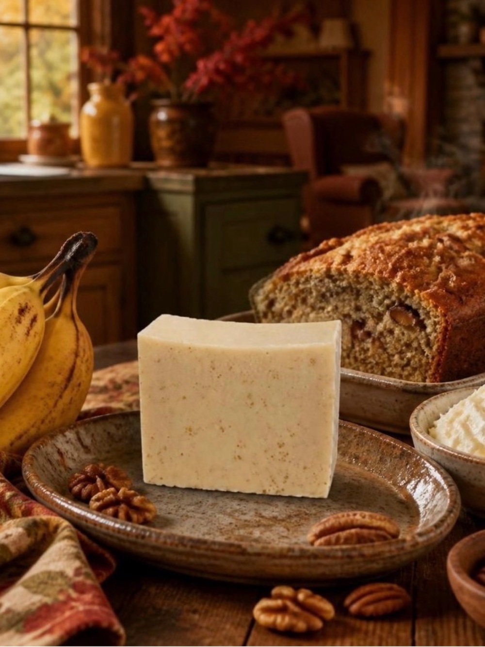 Oatmeal Shea Butter Blend Soap Orchid & Vine Skin Nutrition Banana Nut Bread